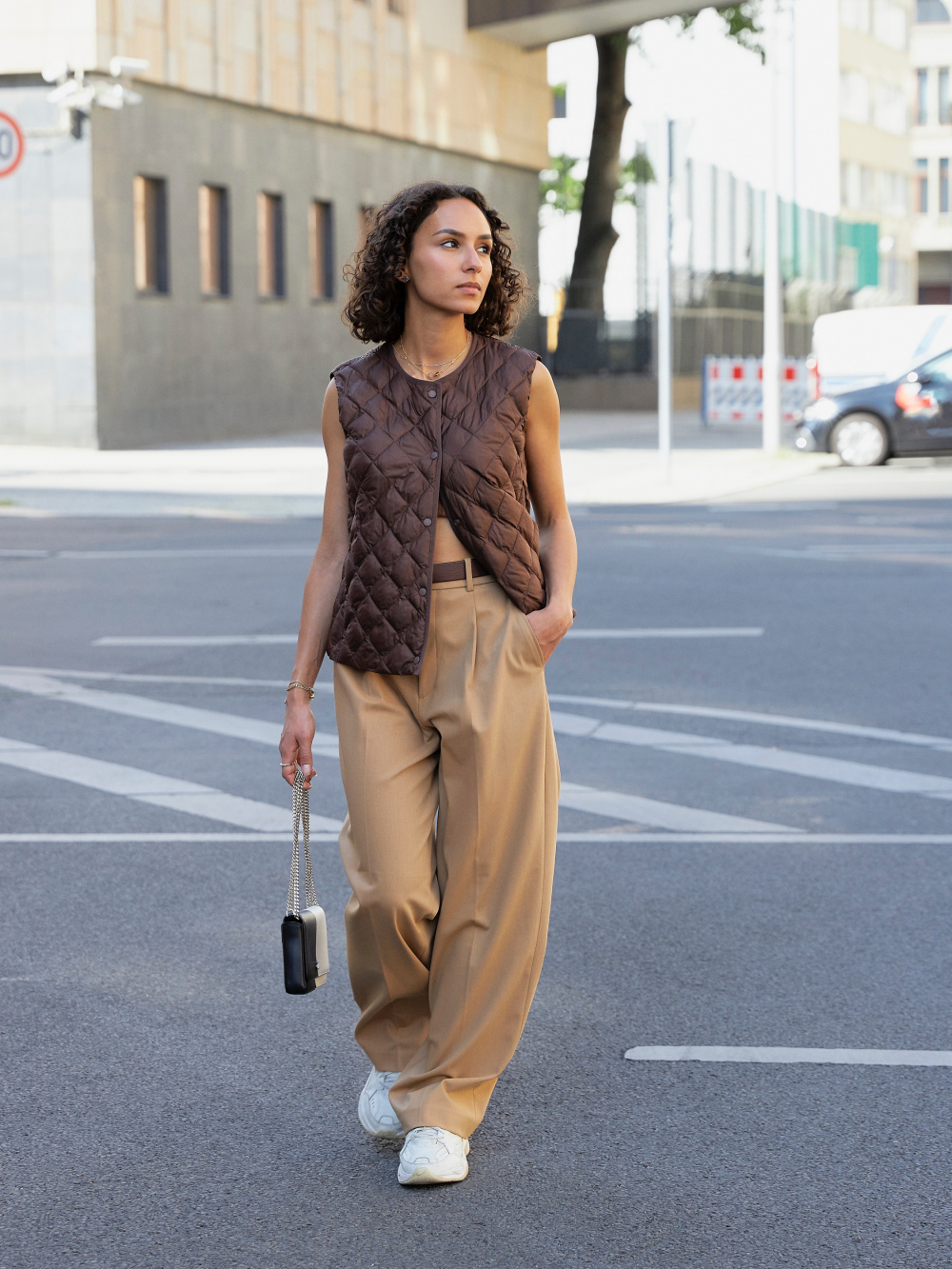 Check styling ideas for「SOUFFLE YARN LONG SLEEVE HIGH NECK SWEATER、PLEATED  WIDE PANTS」