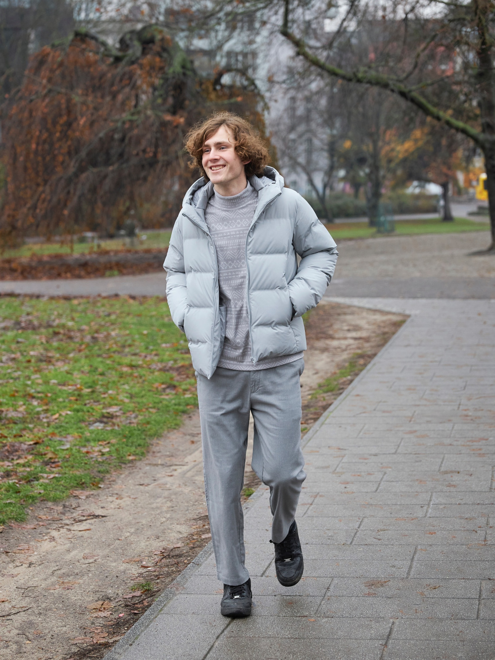 Grey clearance parka outfit