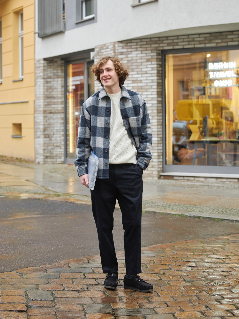 Check styling ideas for「Flannel Checked Long-Sleeve Shirt、Utility Work Pants」