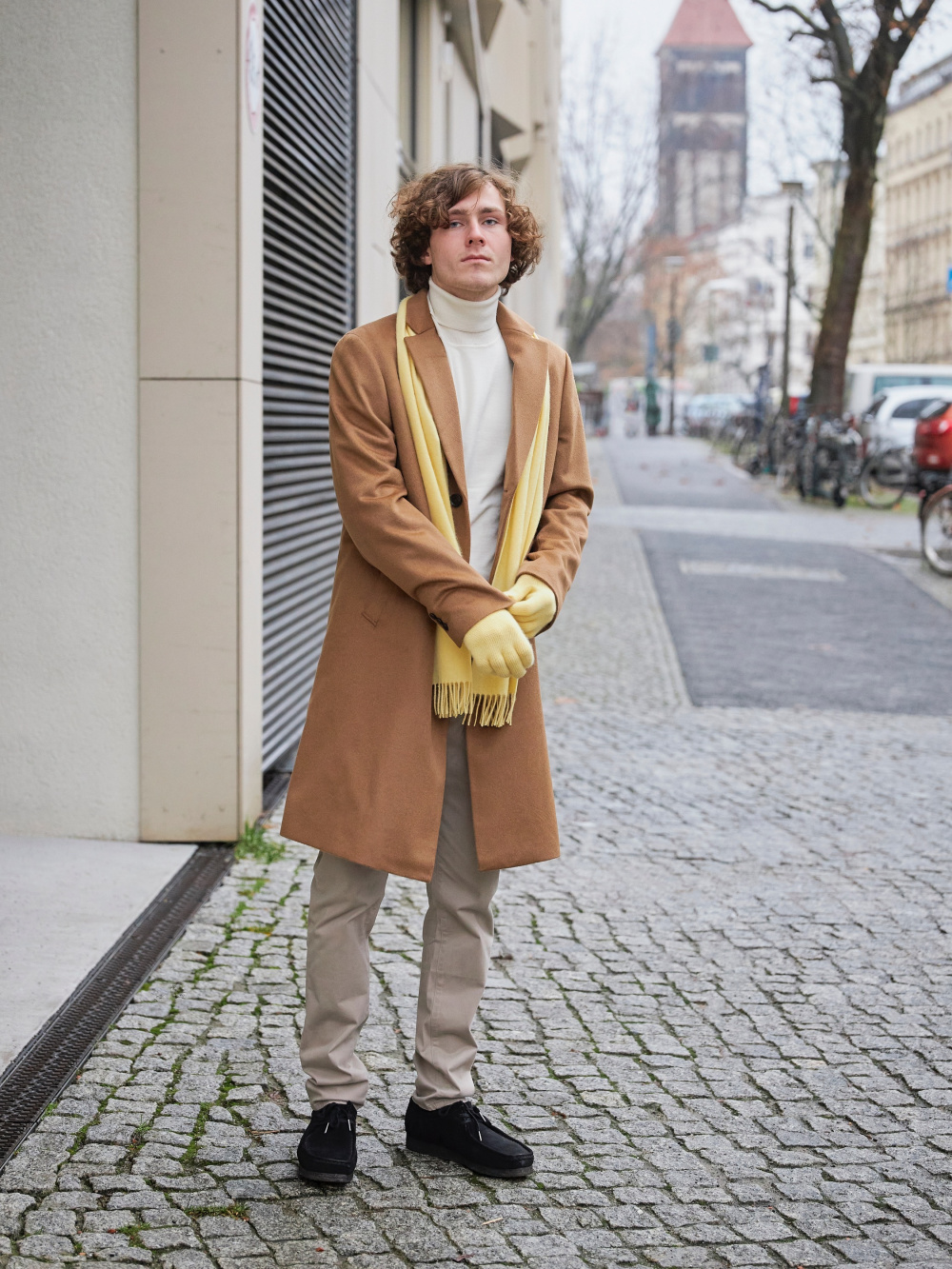 Check styling ideas for「Wool Cashmere Chesterfield Coat、Smart Ankle Pants  (2-Way Stretch, Corduroy)」