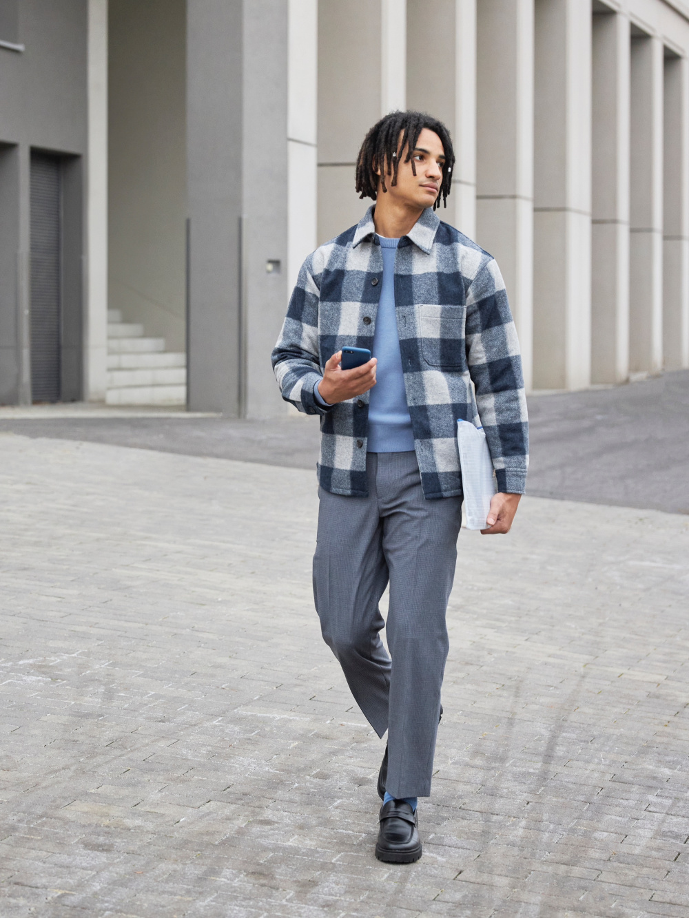 Check styling ideas for「Washable Milano Ribbed Crew Neck Long