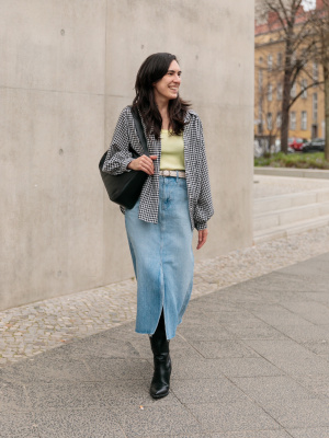 Women's Sheer Blouse (Check) | UNIQLO UK