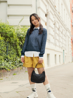 Women's Mesh Crew Neck Jumper | UNIQLO ES