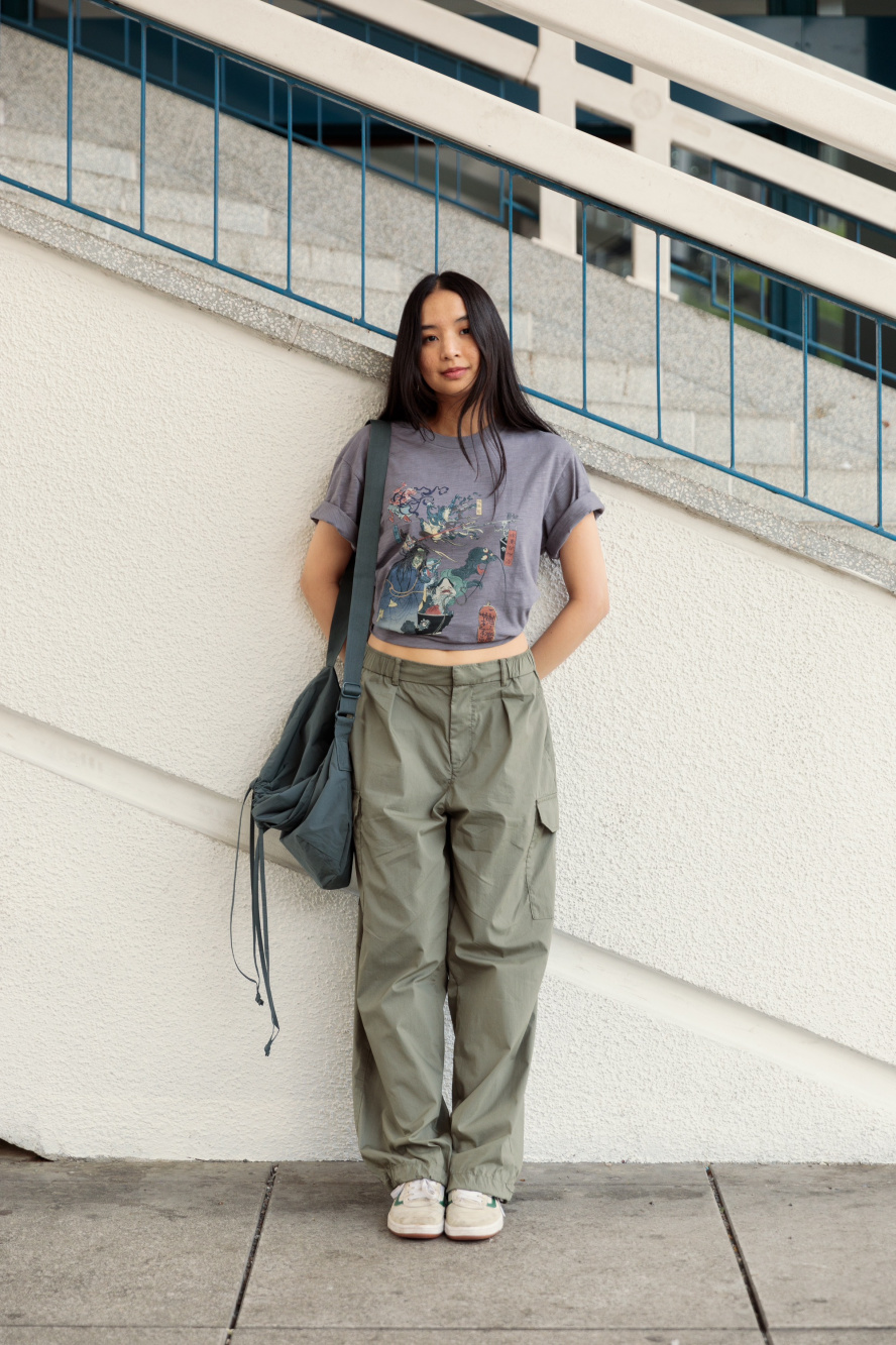 Check styling ideas for Rayon Blouse Print Easy Cargo Trousers UNIQLO IT