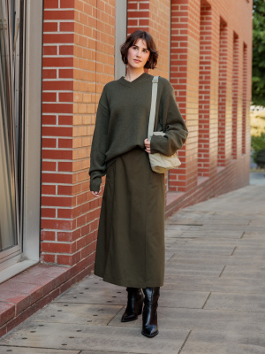 Belted Flared Skirt | UNIQLO US Belted Flared Skirt | UNIQLO US