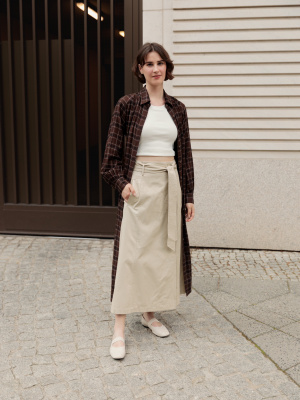Belted Flared Skirt | UNIQLO US Belted Flared Skirt | UNIQLO US