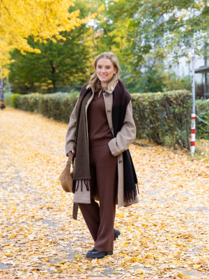 Women s Tweed Single Collar Coat UNIQLO UK