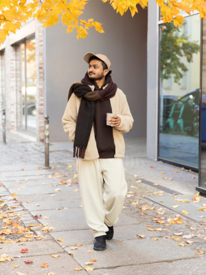 【超希少】  205w39nyc Knit Stole Souffle Chunky Stole | Color Block | UNIQLO US