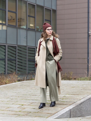 Padded down jacket with high wrap-around collar PINKO