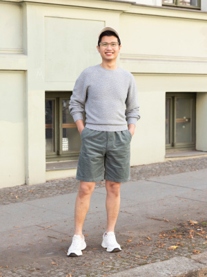 Short Homme Été En Velours Côtelé | Taille Élastique Avec Cordon | Léger Respirant | Poches | Multi-occasions