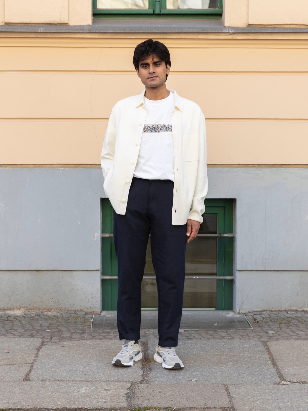 パンツ [ASCLO MADE] Linen Check Set Up Slacks Ocean Terracotta Gingham Trousers - Linen Pants - Linen