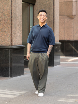 Bundfaltenhose (Wide Fit, leicht)