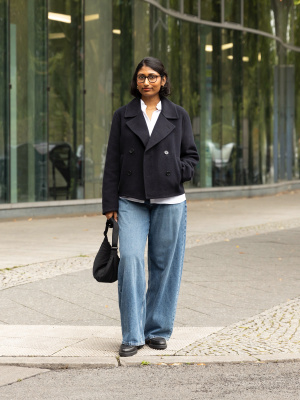 Manteau court en laine mélangée (Oversize) pour Femme | UNIQLO FR