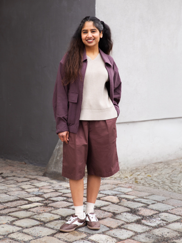。❀ l'un1 案内用ページ An outfit using Short Blouson and V Neck Jumper (Short Sleeve