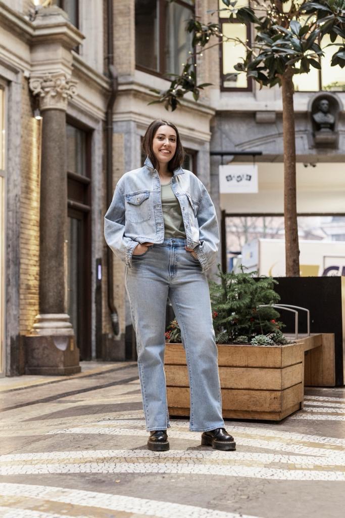 Criss Cross Denim Jacket