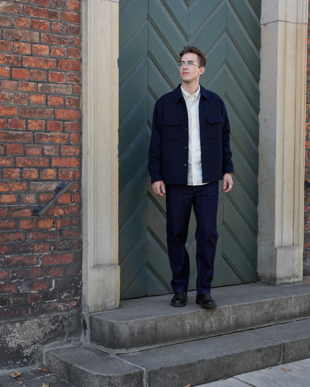 Navy overshirt outlet jacket