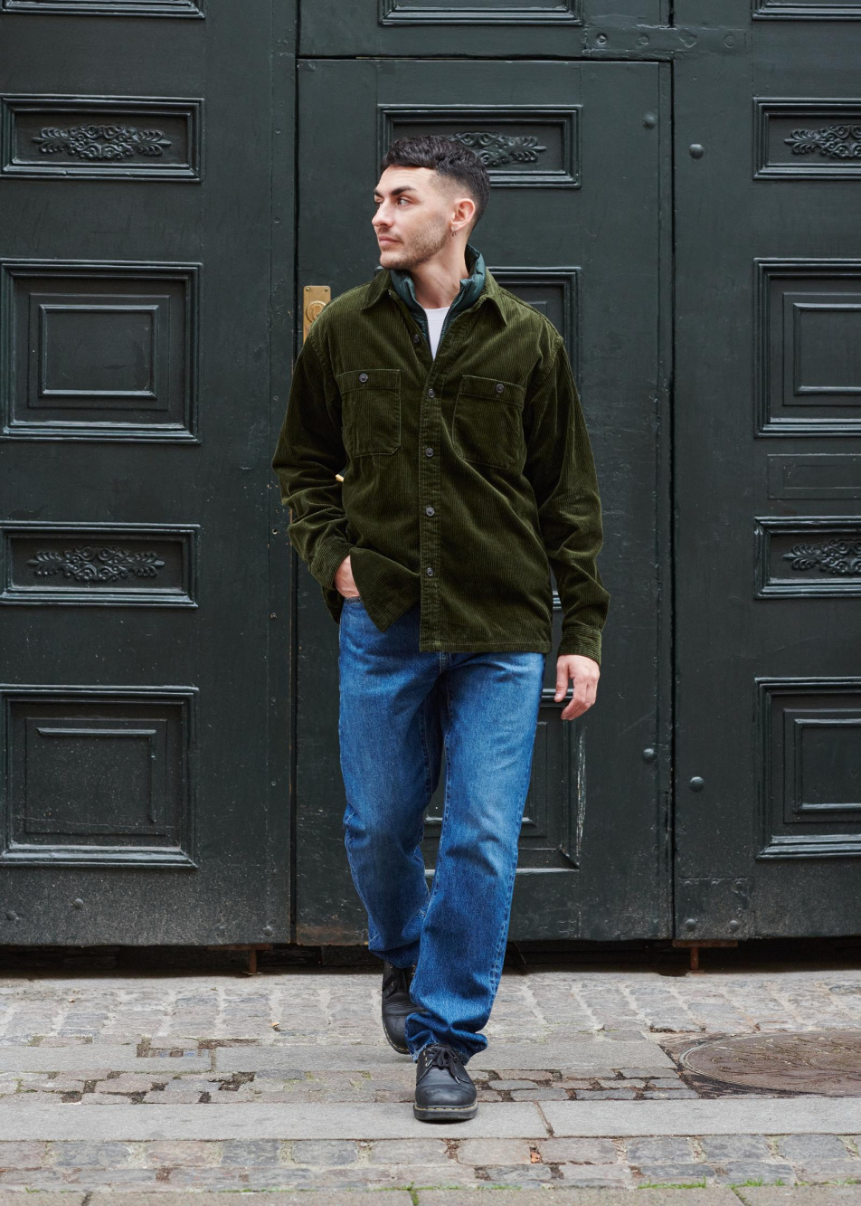 Corduroy Long-Sleeve Work Shirt