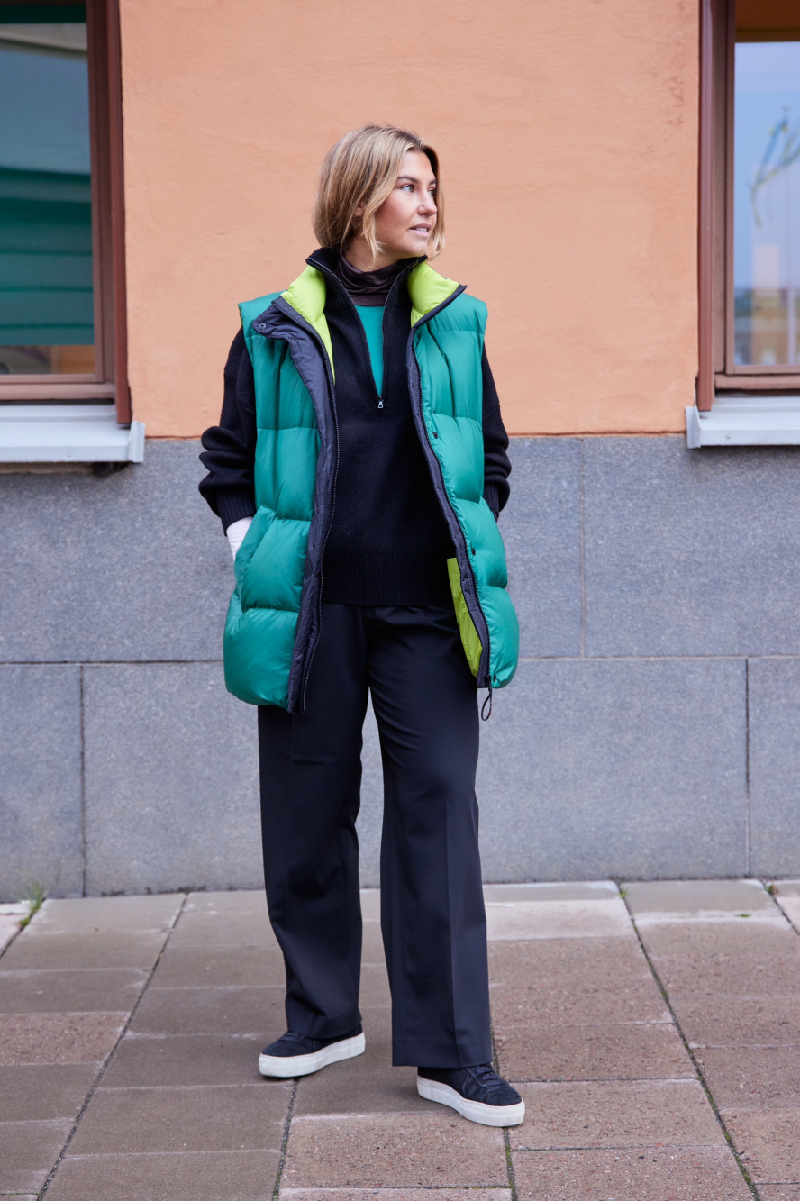 Check styling ideas for「Down Oversized Vest (MARNI)、HEATTECH