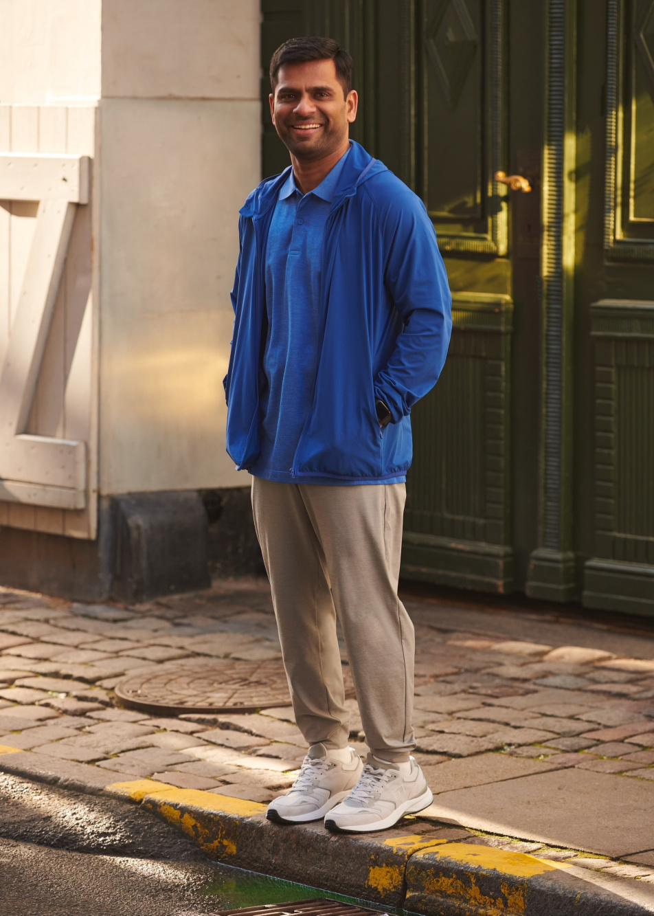 Check styling ideas for「Smooth Fleece Half-Zip Long-Sleeve T