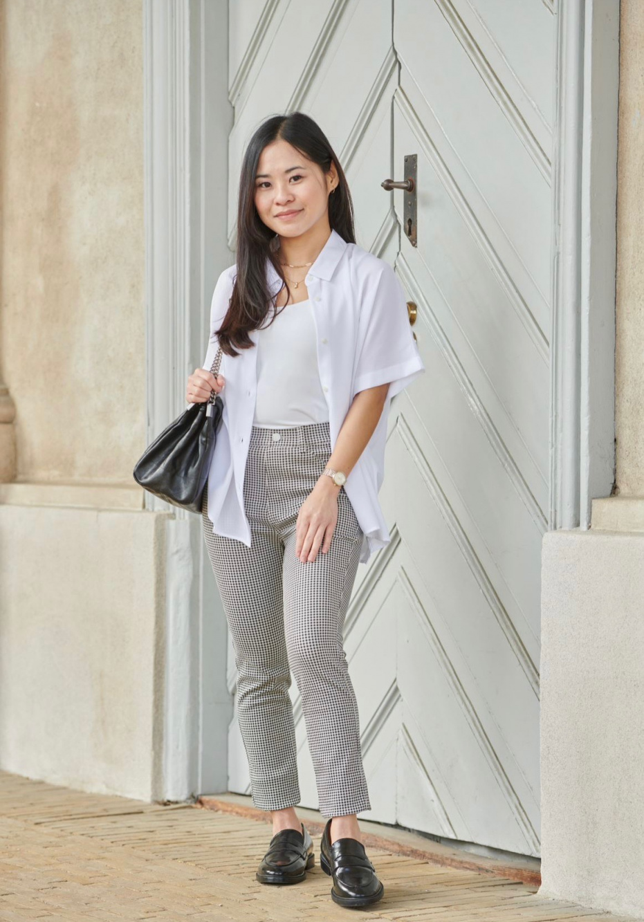 WOMEN EZY ANKLE-LENGTH PANTS, BLACK  Uniqlo women outfit, Ankle length  pants, Creative work outfit