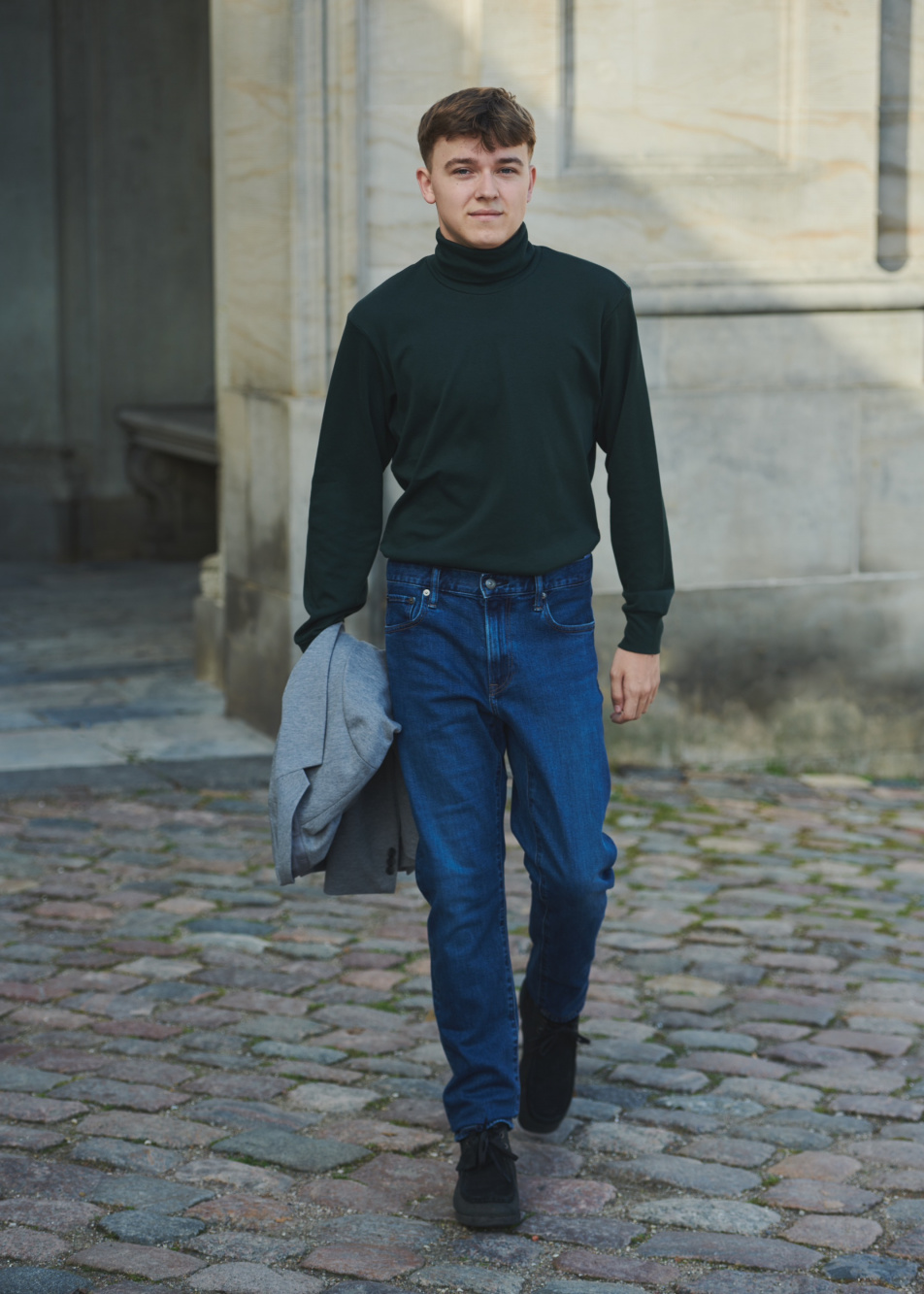 Mens turtleneck outfit on sale ideas