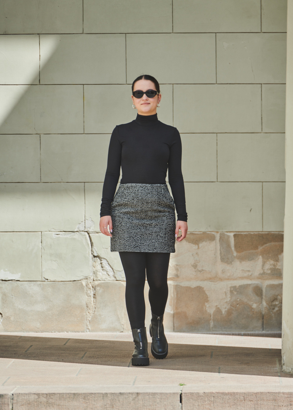 How to Style a Miniskirt With Leggings