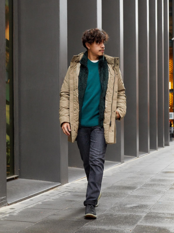 Uniqlo men hybrid down 2024 coat