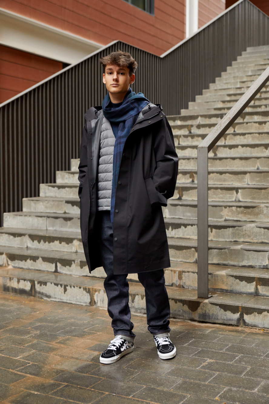 Check styling ideas for「Pile-Lined Fleece Jacket、HEATTECH Pile-Lined  Sweatpants」