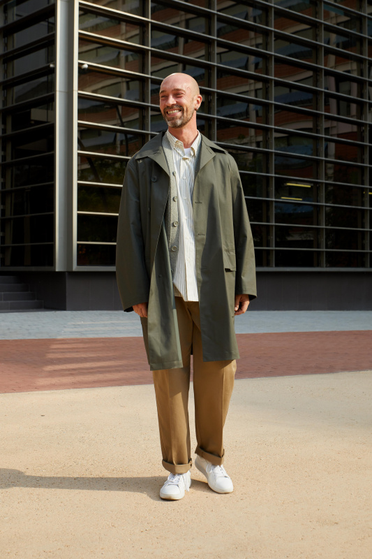 MEN'S UNIQLO U PLEATED TAPERED CHINO