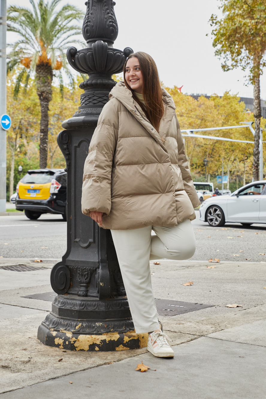 パウダーフィールダウンショートコート」の着用コーディネート