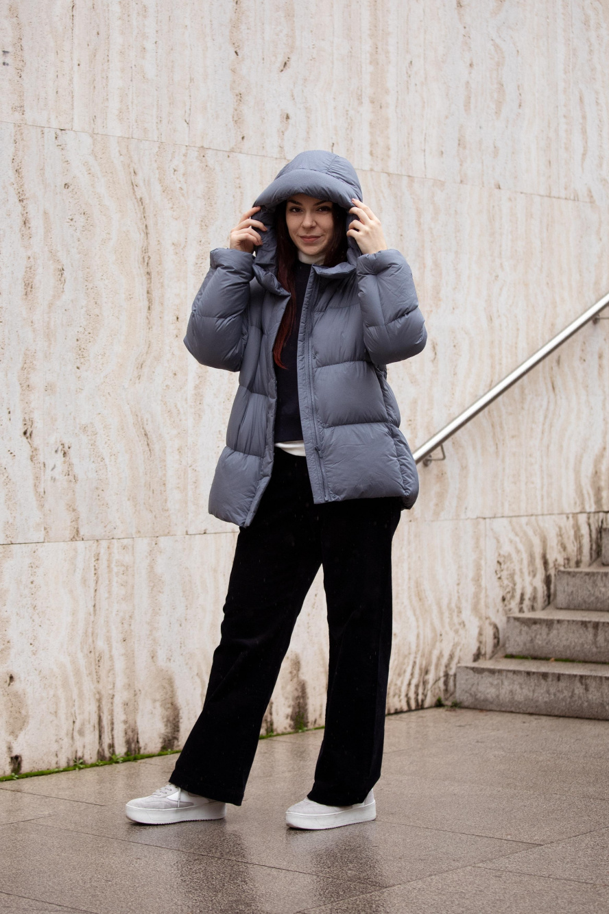 Check styling ideas for「PUFFTECH Quilted Jacket (Warm Padded