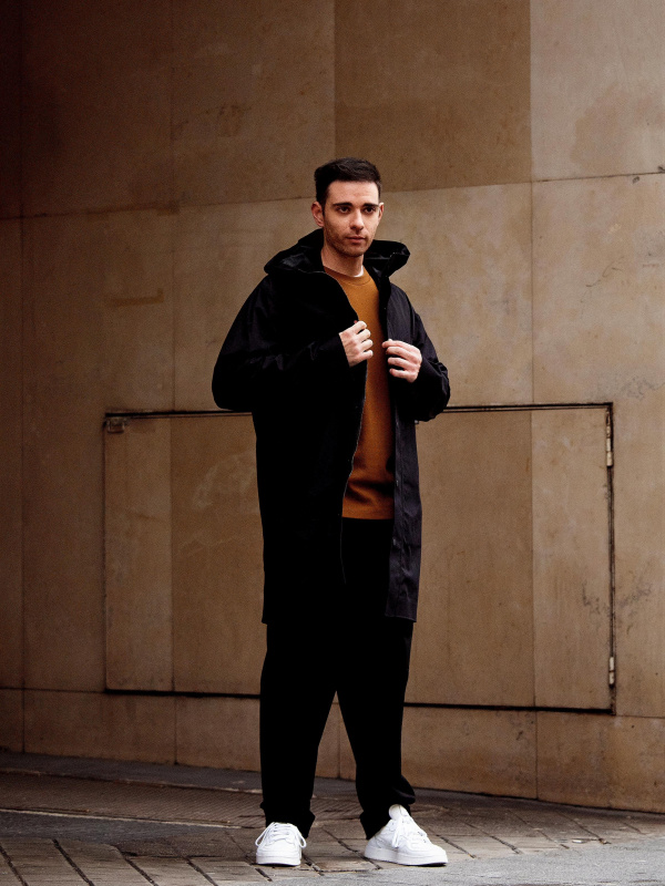 MEN'S BACK LOGO LINE LS HIGH NECK RF（リラックスフィット