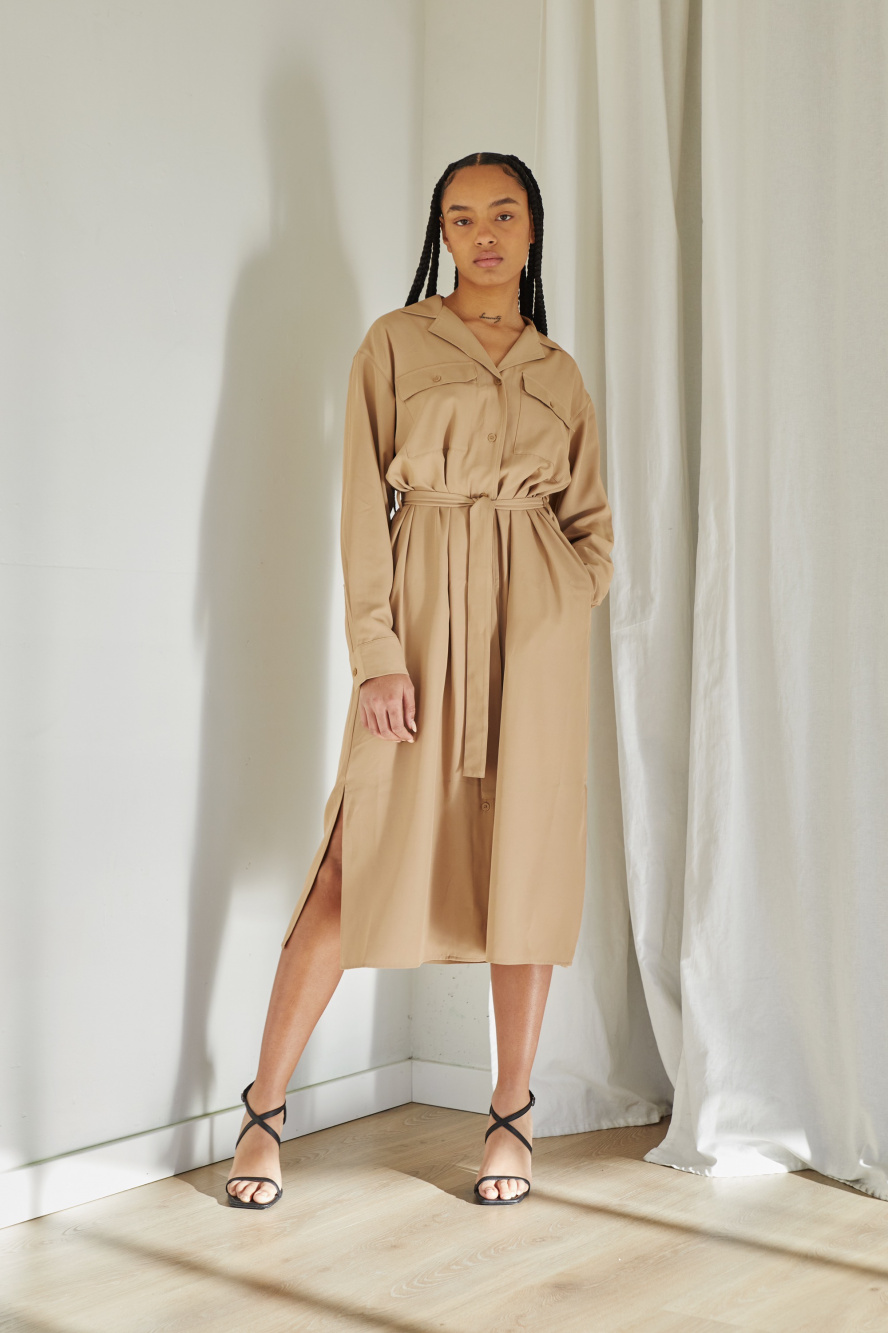 Check styling ideas for「UV Protection LongSleeve Shirt Dress」 UNIQLO US