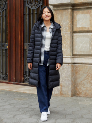 Long puffer jacket uniqlo clearance