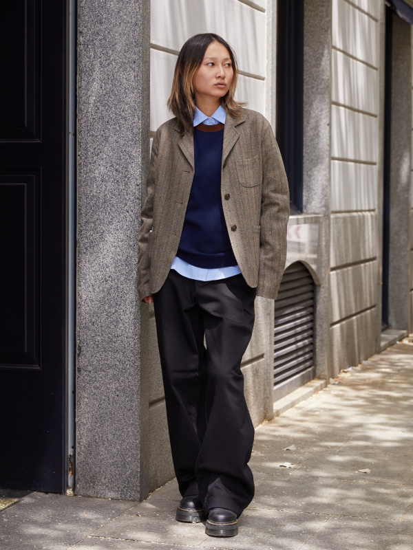 Uniqlo Petite Reviews: Wide Leg Trousers + Wool Coat