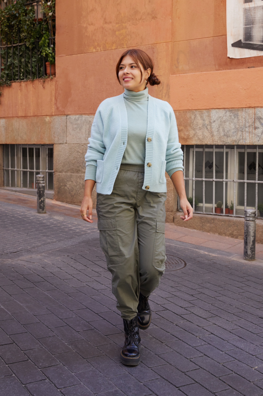 Fall Transition Outfits: Olive Cargo Pants - Get Your Pretty On®