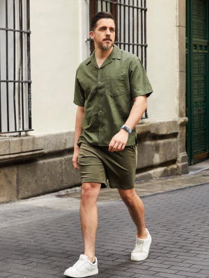 Generisch Chemise à Manches Courtes Pour Homme