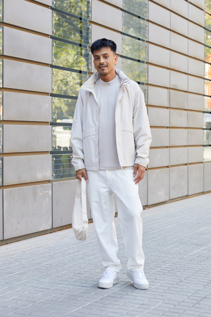 Check styling ideas for「WINDPROOF STAND BLOUSON、Geared