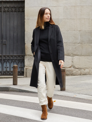 Women's Wool Blend Chester Long Coat | UNIQLO DE