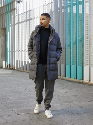 MOONSHOT Logo Striped Mock Neck Dry Tシャツ Brushed Lined Mock Neck T-Shirt | Long Sleeve | UNIQLO US