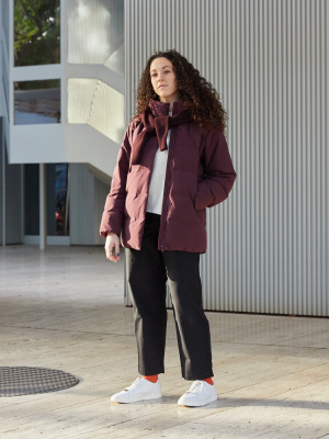 【Raucohouse】Symphony curved cotton pants Women's Curved Baker Trousers | UNIQLO BE