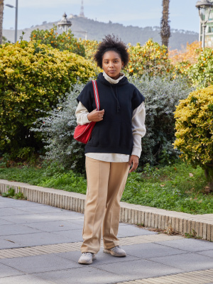 トップス yo BIOTOP yo Short sweatshirt Ziesexy Cropped Sweatshirt Long Sleeve Crop Top Workout
