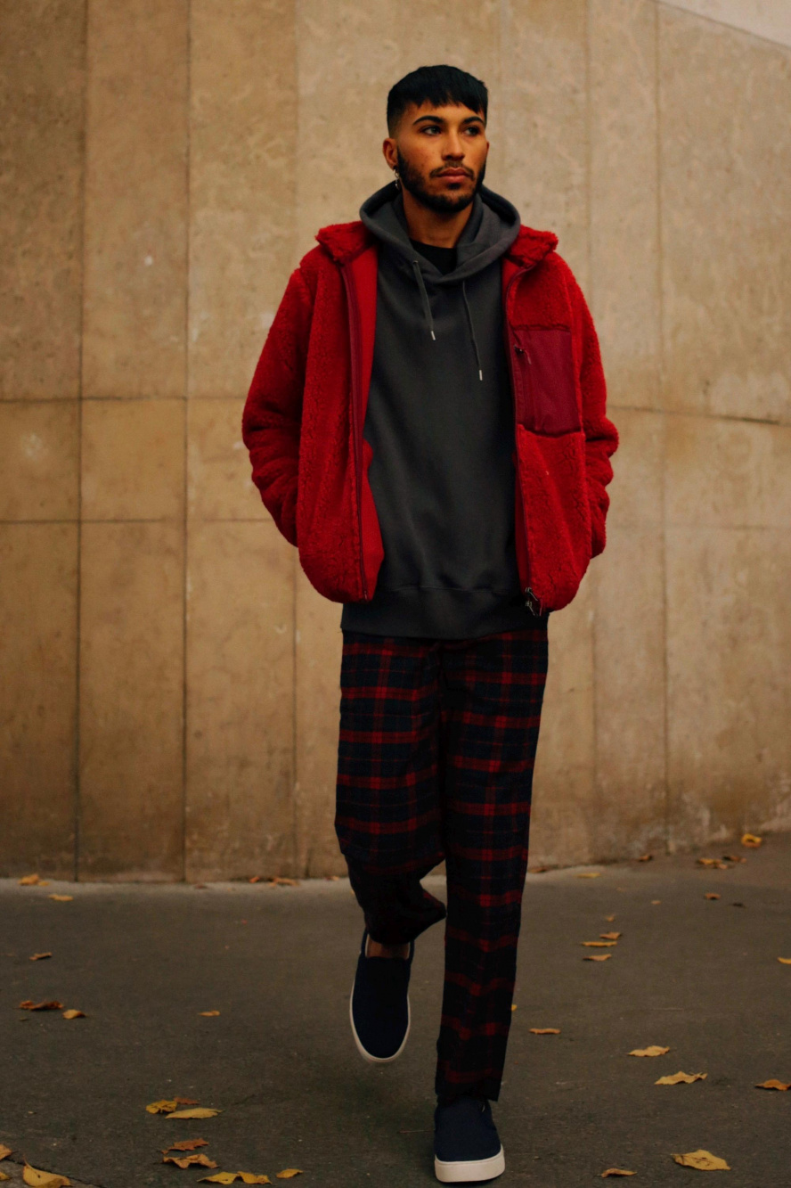 Flannel hoodie outlet outfit