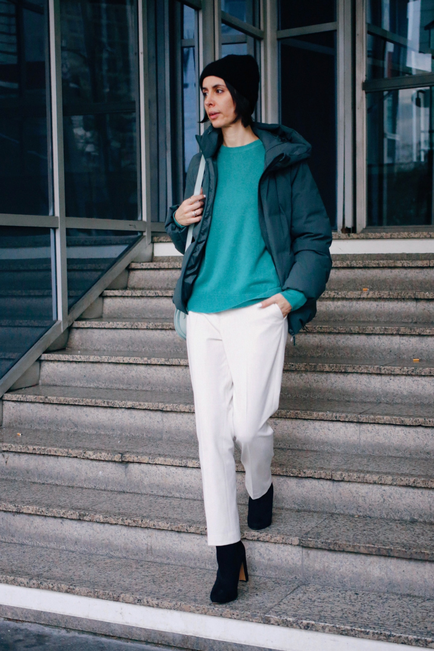 Check styling ideas for「Smart Ankle Pants (2-Way Stretch, Wool-Like,Tall)」