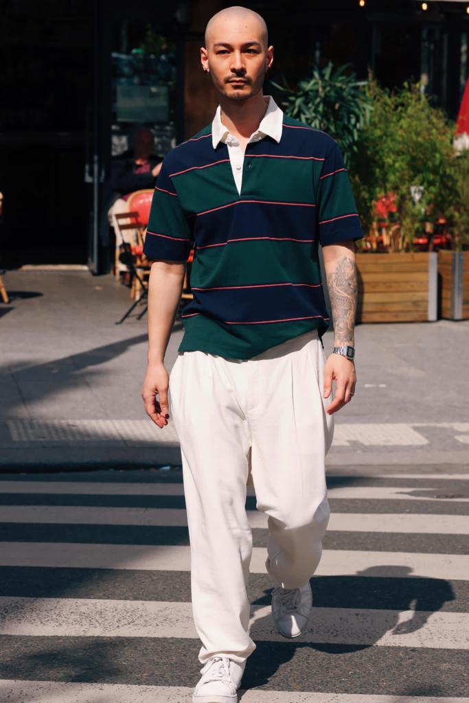 Check styling ideas for Rugby Polo Shirt Cotton Relaxed Ankle