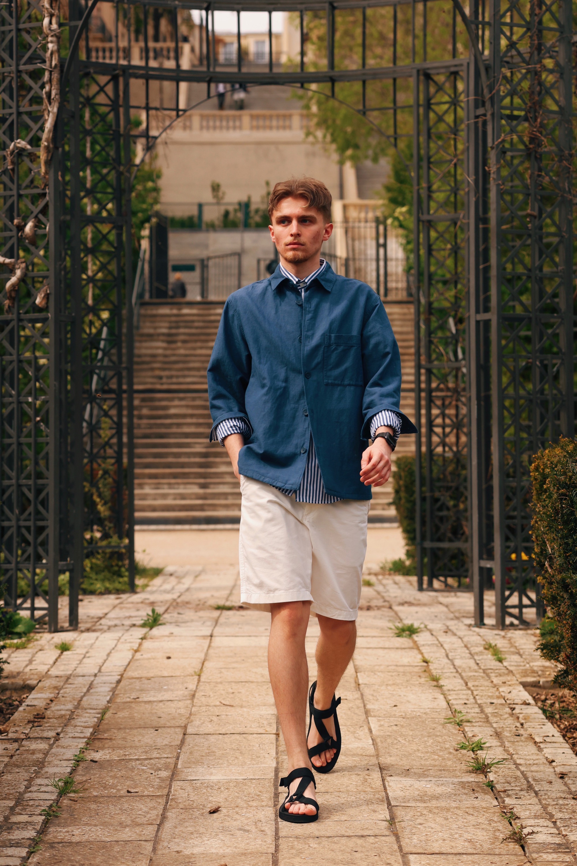 Cotton Linen Blend Shirt Jacket | UNIQLO