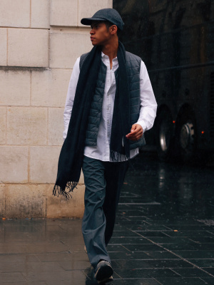 Patou | JP cap in patterned sustainable wool blend