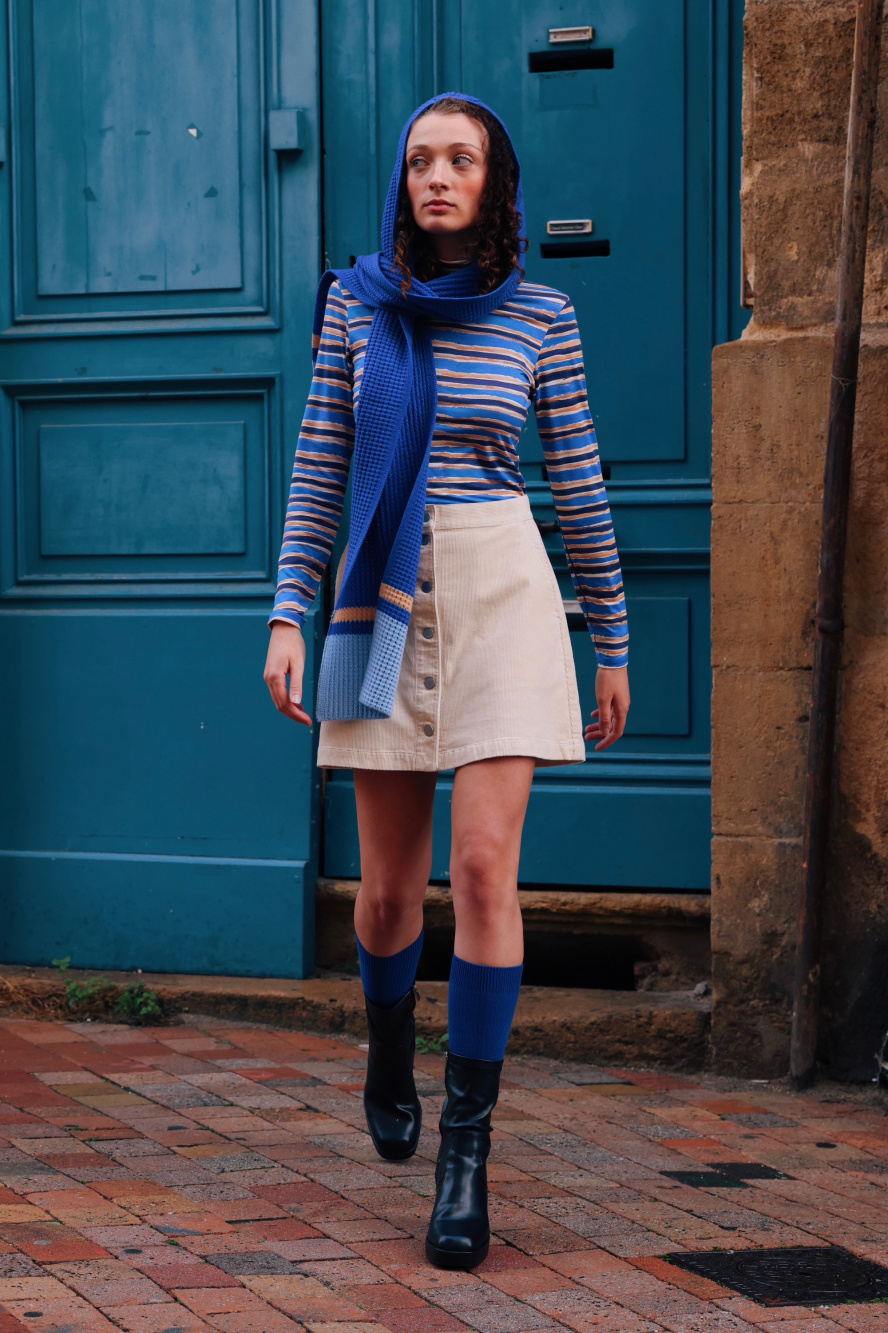 How to wear shop corduroy mini skirt