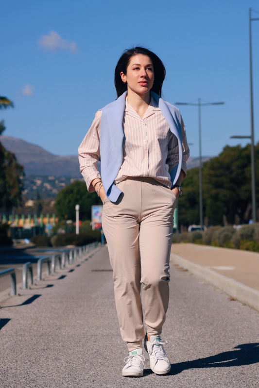 UNIQLOστο X: Beat the heat while looking chic. Look effortless in our # AIRism Bra Camisole & Drape Joggers.   @jordyntaylornow  / X