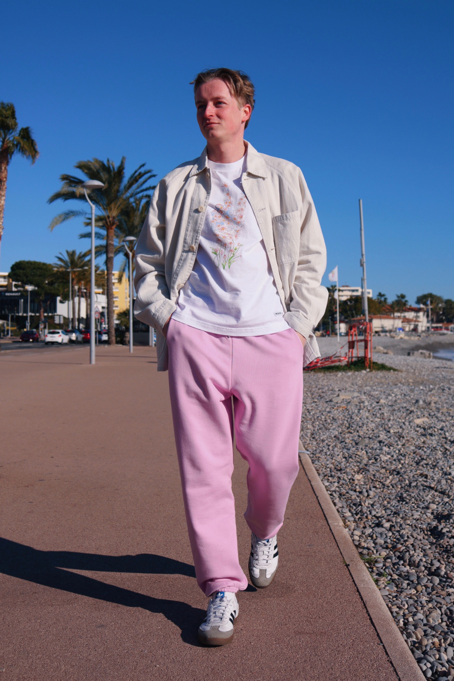 Mens pink online sweats